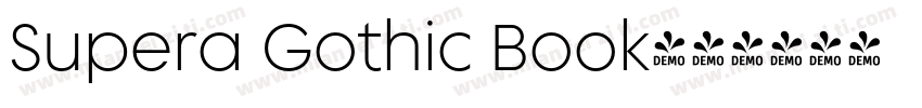 Supera Gothic Book字体转换